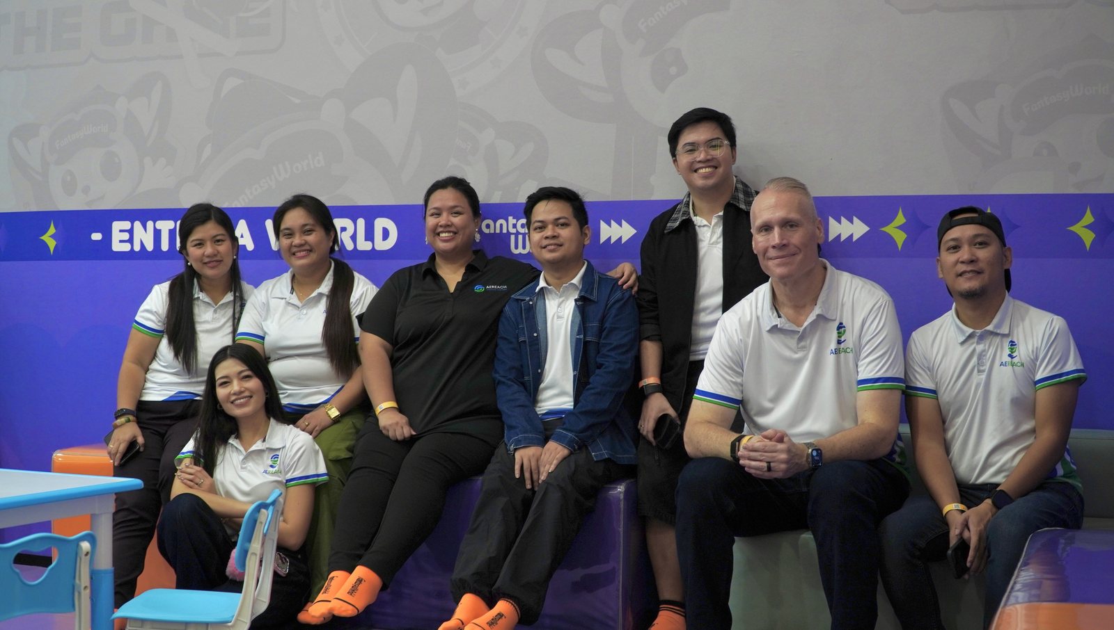 The Aereach team seated together at the venue.